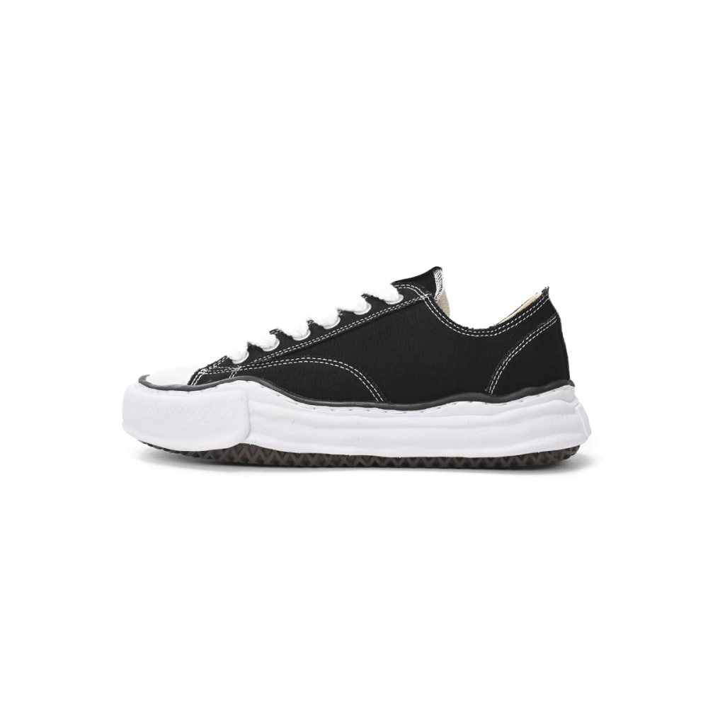 Maison Mihara Yasuhiro Peterson OG Sole Canvas Low Black A05FW702 NO.722