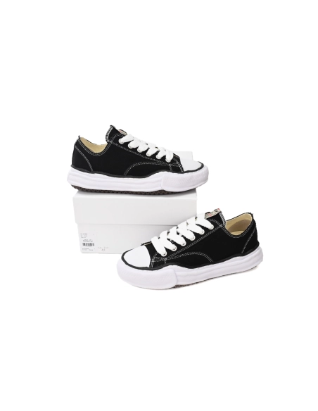 Maison Mihara Yasuhiro Peterson OG Sole Canvas Low Black A05FW702 NO.722