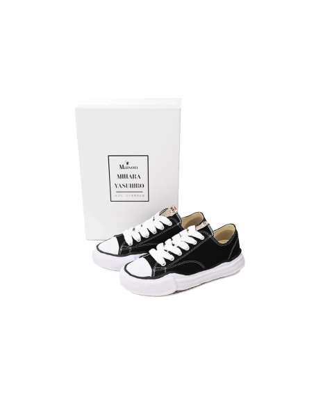 Maison Mihara Yasuhiro Peterson OG Sole Canvas Low Black A05FW702 NO.722