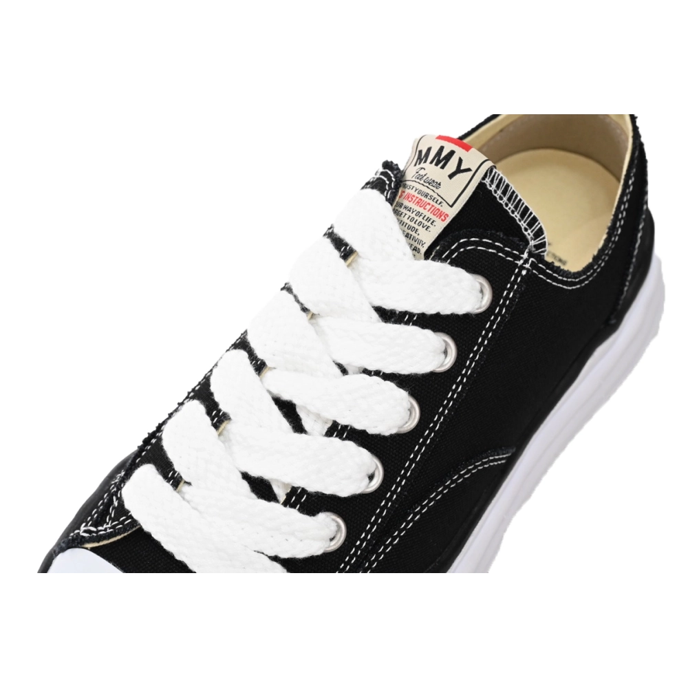 Maison Mihara Yasuhiro Peterson OG Sole Canvas Low Black A05FW702 NO.722