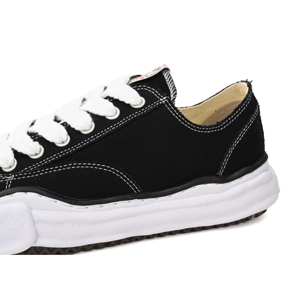 Maison Mihara Yasuhiro Peterson OG Sole Canvas Low Black A05FW702 NO.722