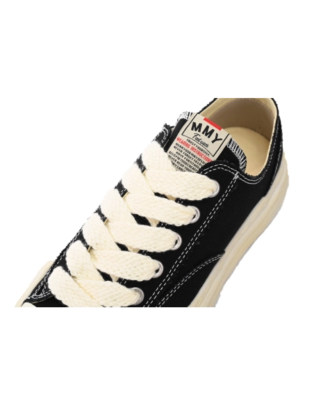 Mihara Yasuhiro Blakey OG Sole Canvas Low Black White A01FW06 NO.731