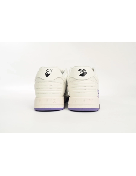 Off-White Out Of Office OOO For Walking Low Tops White Purple Printing OWIA259S 23LEA003 0136