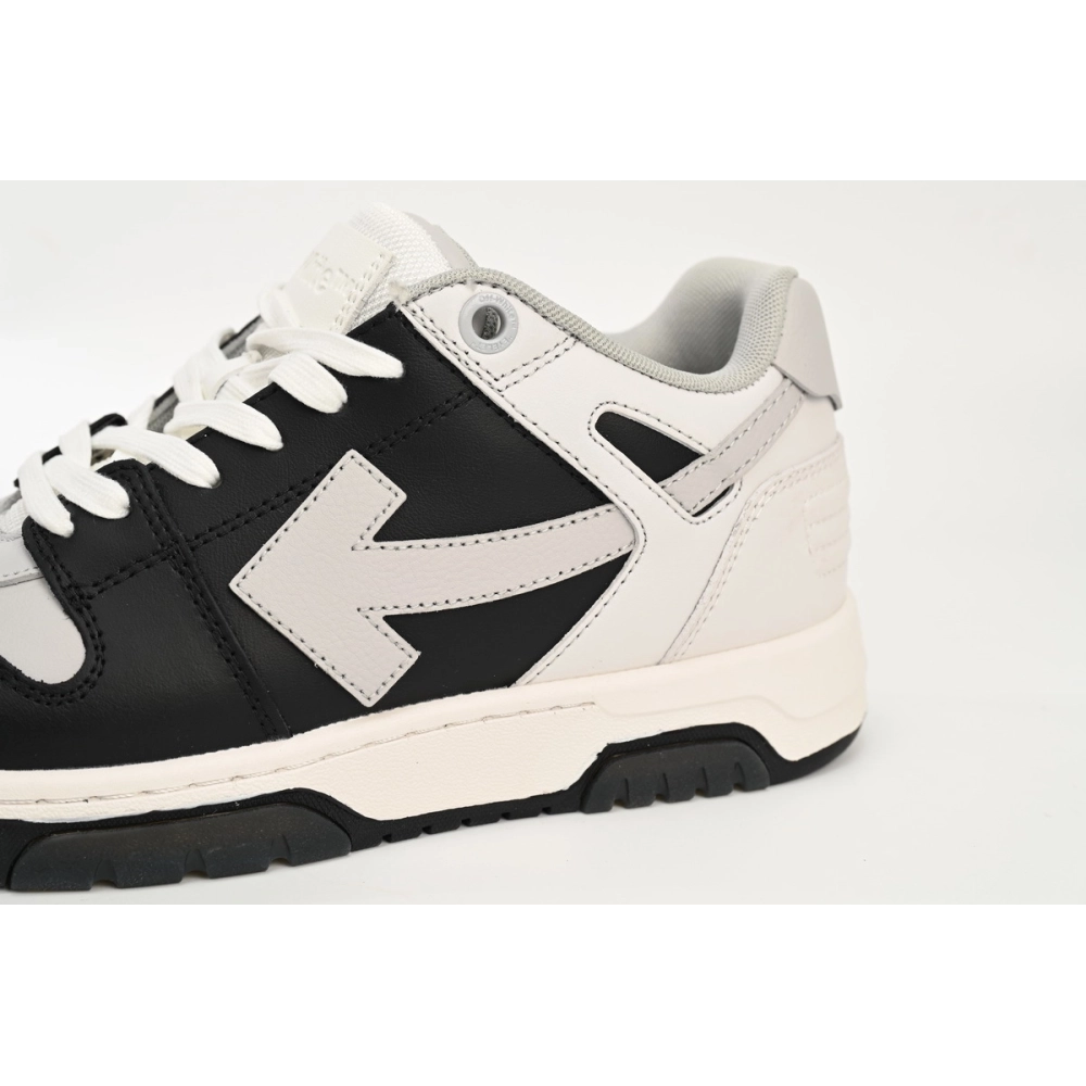 Off-White Out Of Office OOO Low Tops Light Grey Black OMIA189F22LEA0010709