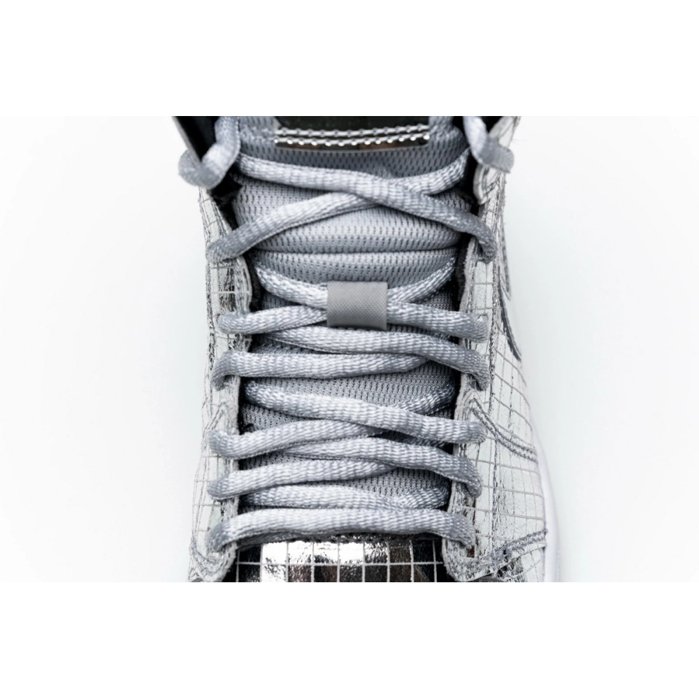 Air Jordan 1 Mid SE Disco Metallic Silver CU9304-001