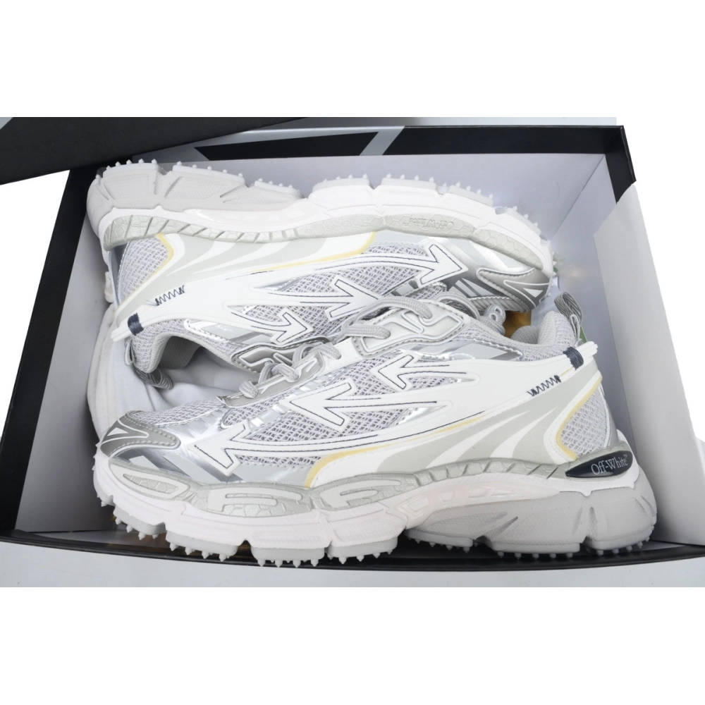 Off-White Be Right BacK Military White Gray OMIA295C99FAB0010101