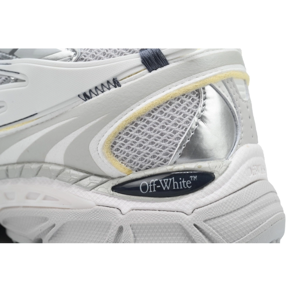 Off-White Be Right BacK Military White Gray OMIA295C99FAB0010101