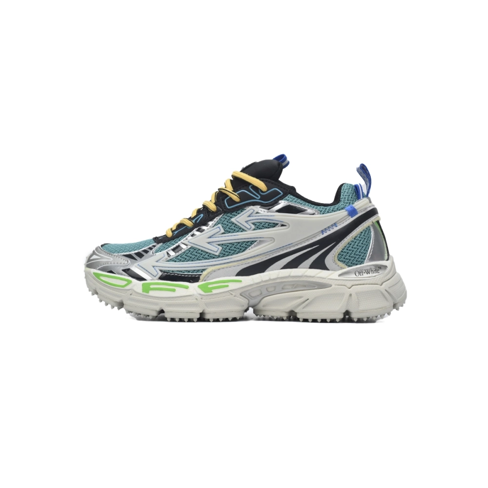 Off-White Be Right BacK Out Of Blue Green OMIA295F24FAB0020952