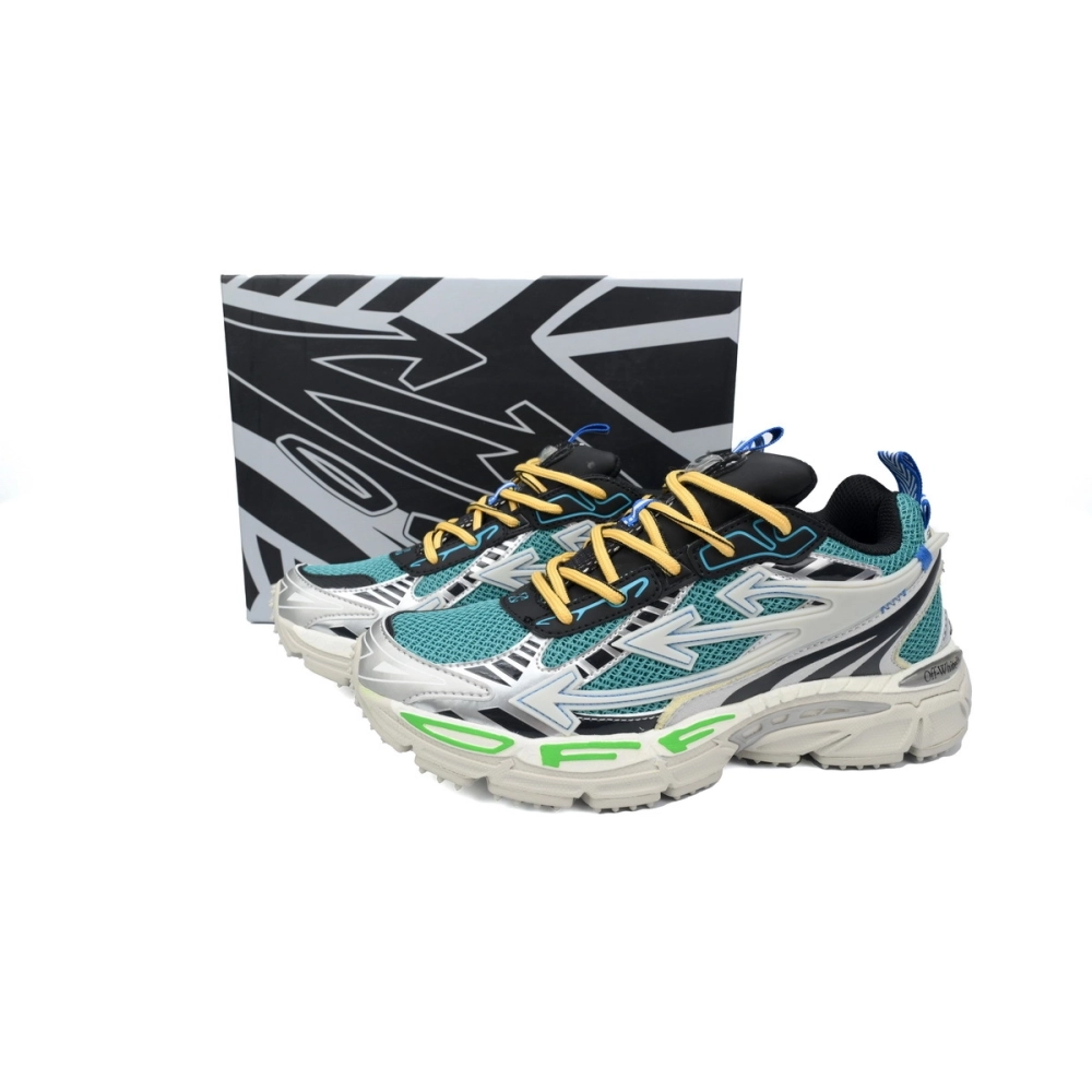 Off-White Be Right BacK Out Of Blue Green OMIA295F24FAB0020952