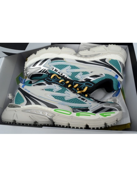 Off-White Be Right BacK Out Of Blue Green OMIA295F24FAB0020952