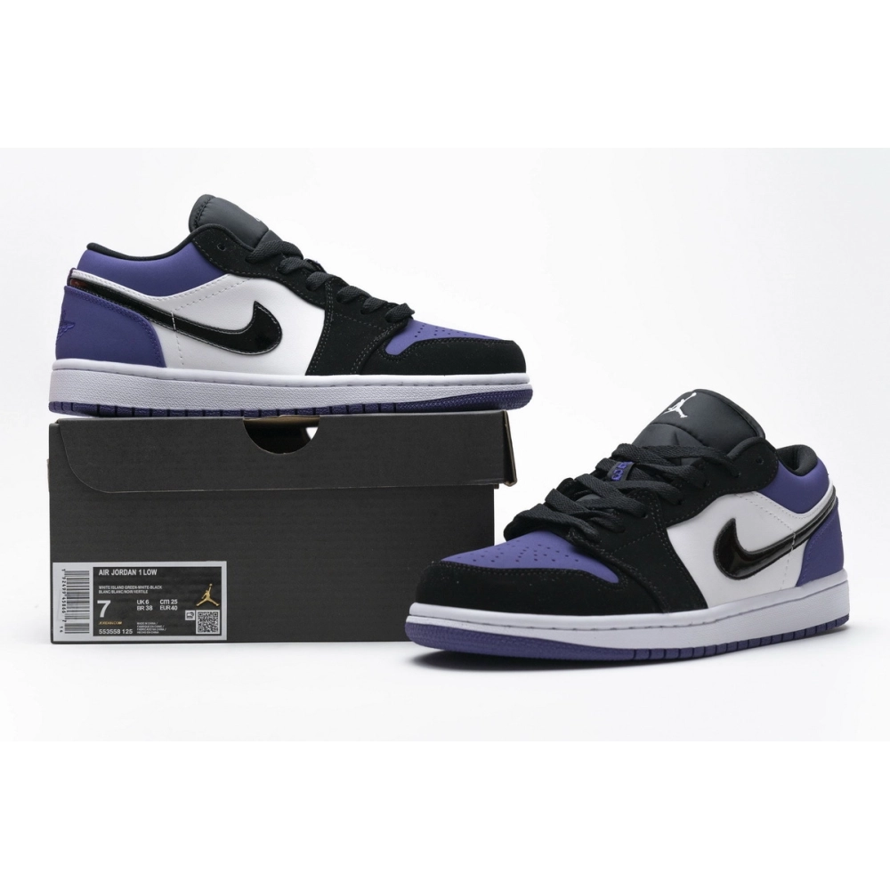 Air Jordan 1 Low Court Purple 553558-125