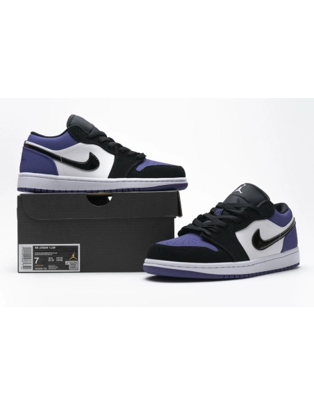 Air Jordan 1 Low Court Purple 553558-125