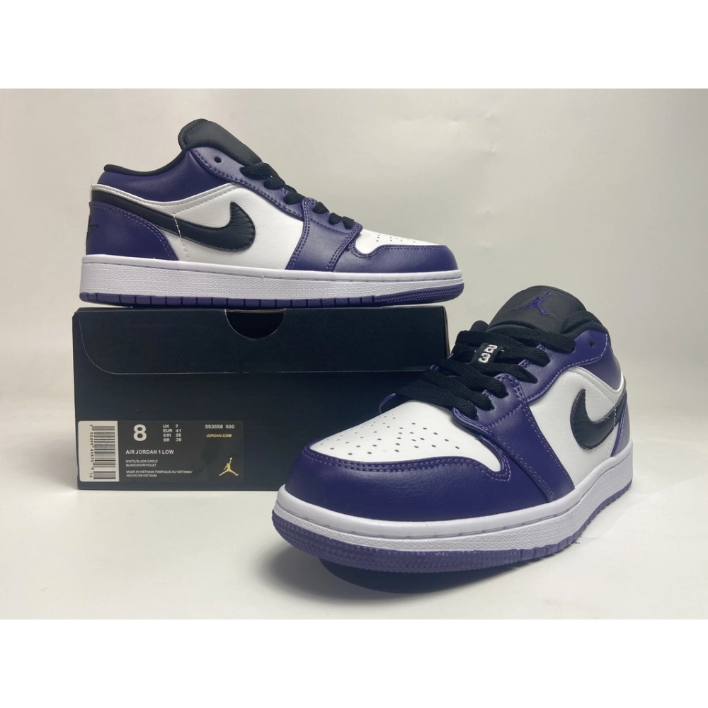 Air Jordan 1 Low Court Purple 553558-500