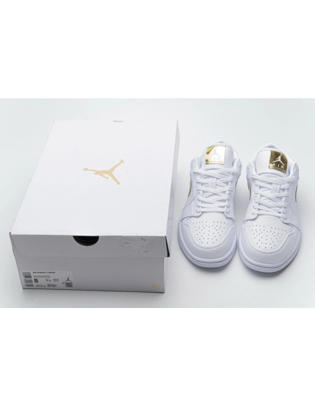 Air Jordan 1 Low White Metallic Gold CZ4776-100