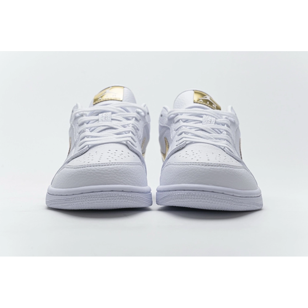 Air Jordan 1 Low White Metallic Gold CZ4776-100