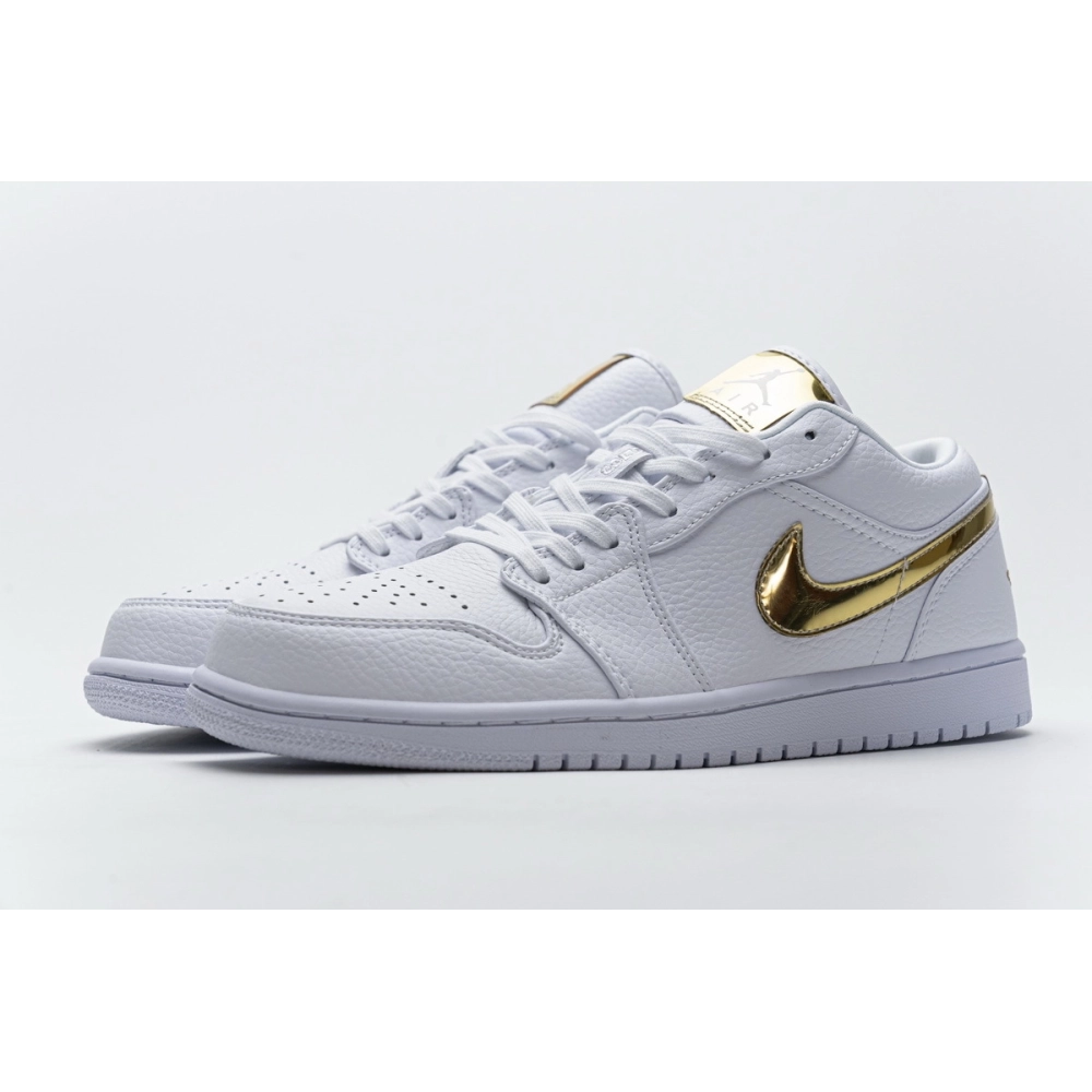 Air Jordan 1 Low White Metallic Gold CZ4776-100