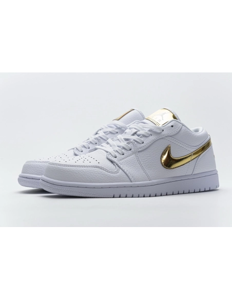 Air Jordan 1 Low White Metallic Gold CZ4776-100