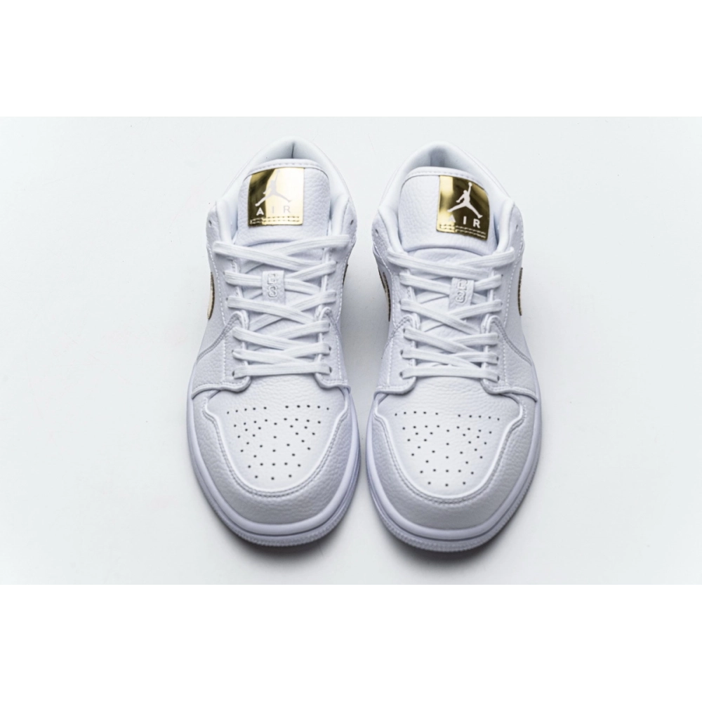Air Jordan 1 Low White Metallic Gold CZ4776-100