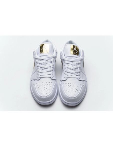 Air Jordan 1 Low White Metallic Gold CZ4776-100