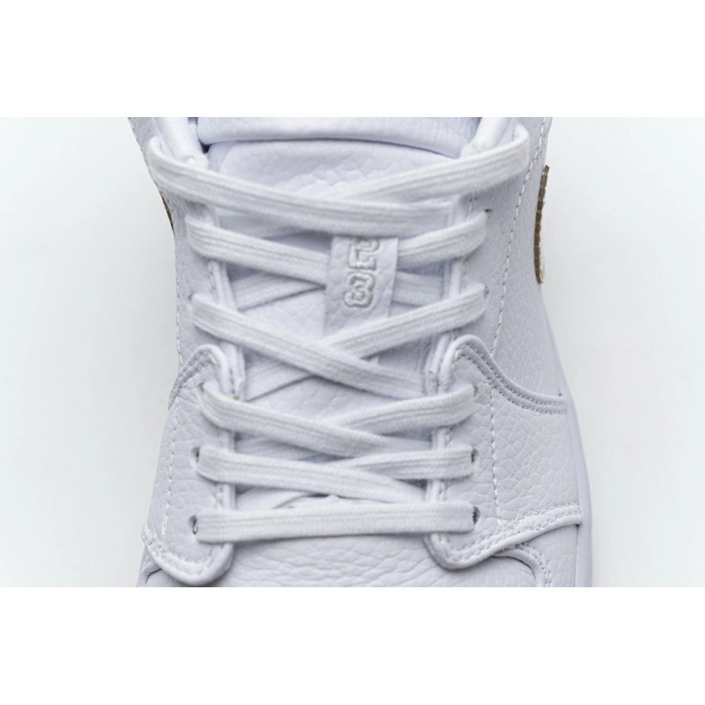 Air Jordan 1 Low White Metallic Gold CZ4776-100