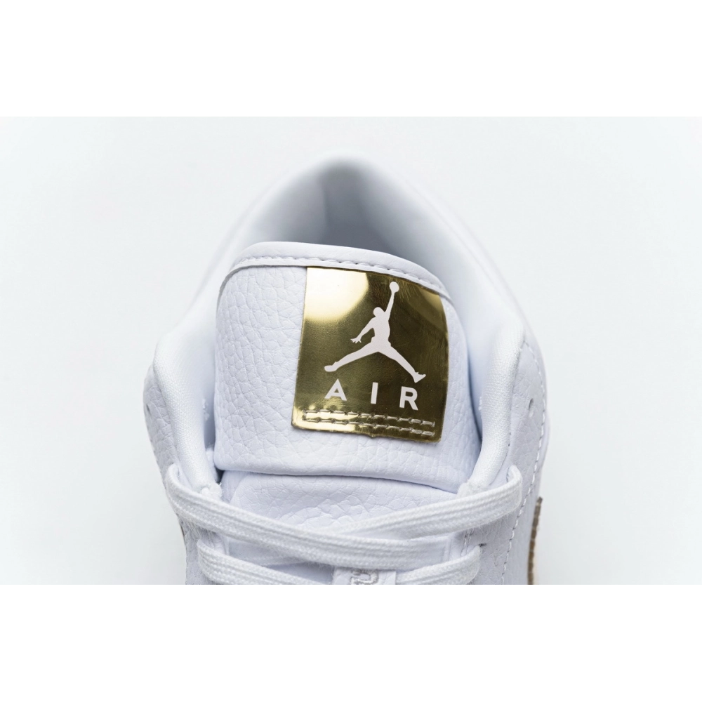 Air Jordan 1 Low White Metallic Gold CZ4776-100