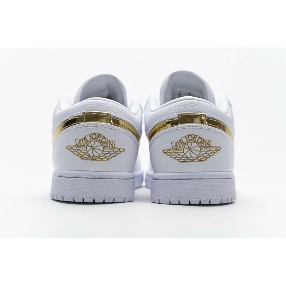 Air Jordan 1 Low White Metallic Gold CZ4776-100