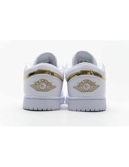 Air Jordan 1 Low White Metallic Gold CZ4776-100