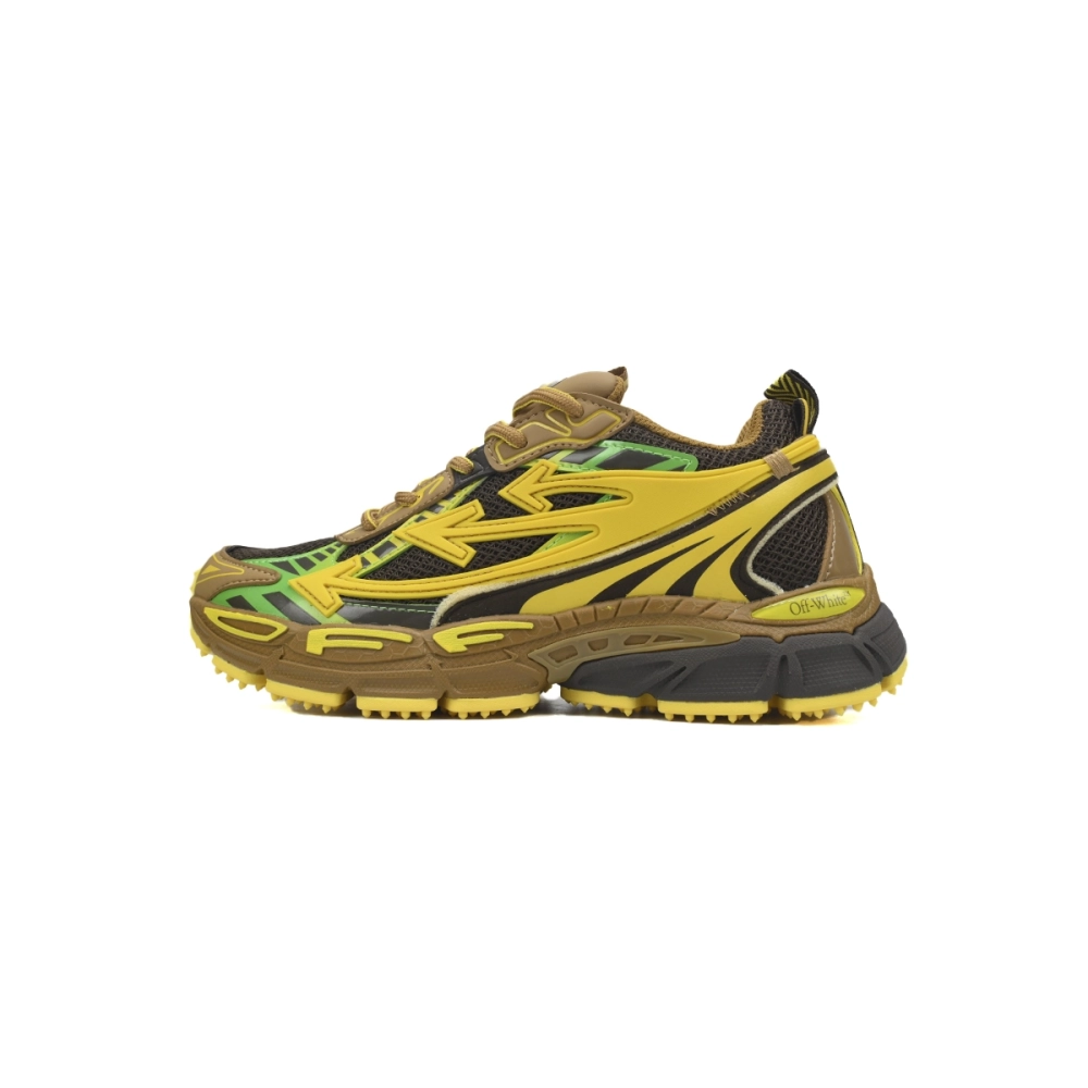 Off-White Be Right BacK Black Yellow OMIA295F24FAB0010010
