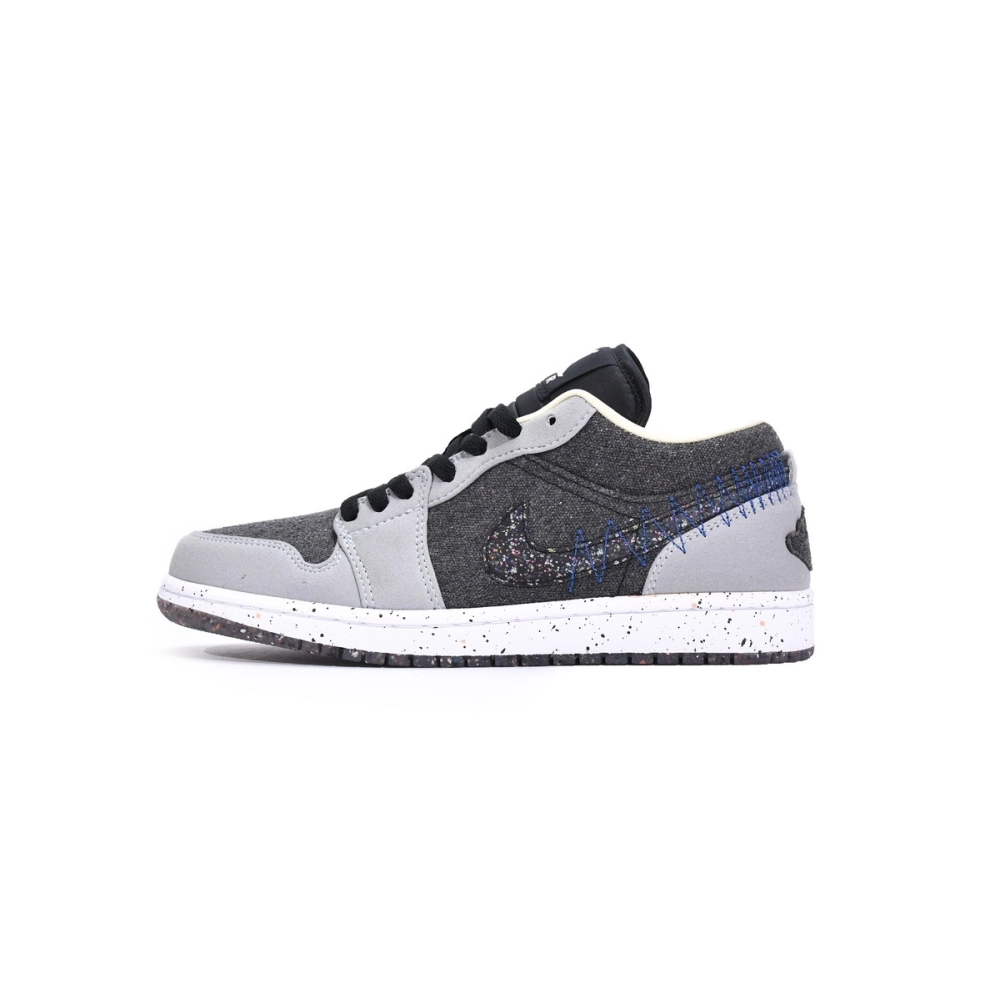 Air Jordan 1 Low Crater Black Grey DM4657-001