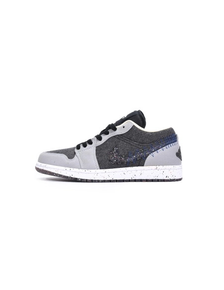 Air Jordan 1 Low Crater Black Grey DM4657-001