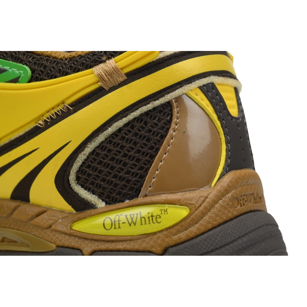 Off-White Be Right BacK Black Yellow OMIA295F24FAB0010010