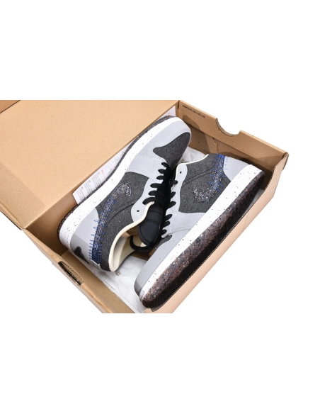 Air Jordan 1 Low Crater Black Grey DM4657-001