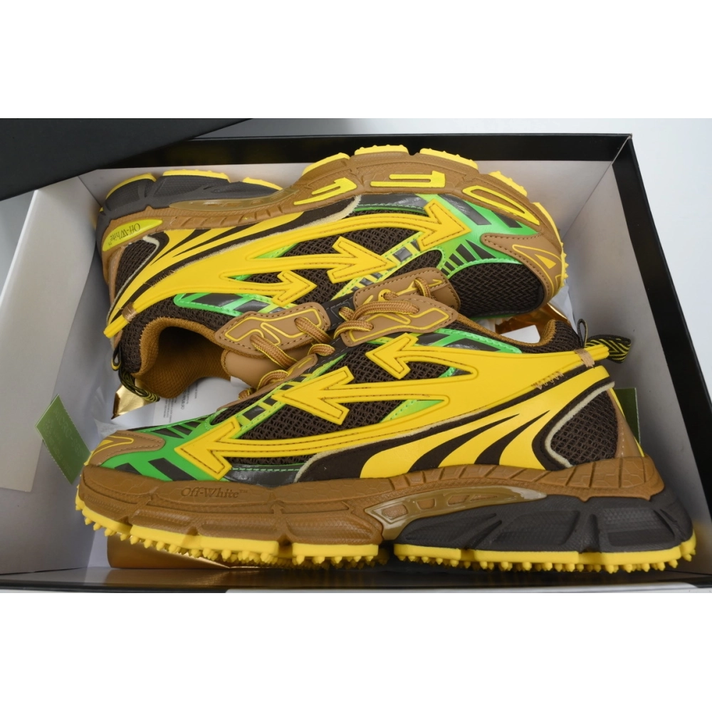 Off-White Be Right BacK Black Yellow OMIA295F24FAB0010010