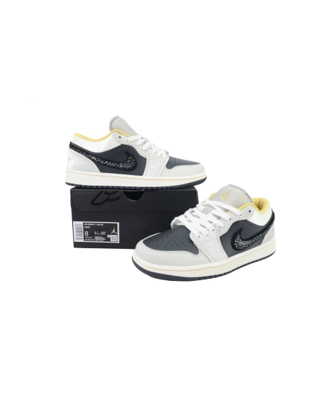 Air Jordan 1 Low SE Beaded Swoosh DV1762-001