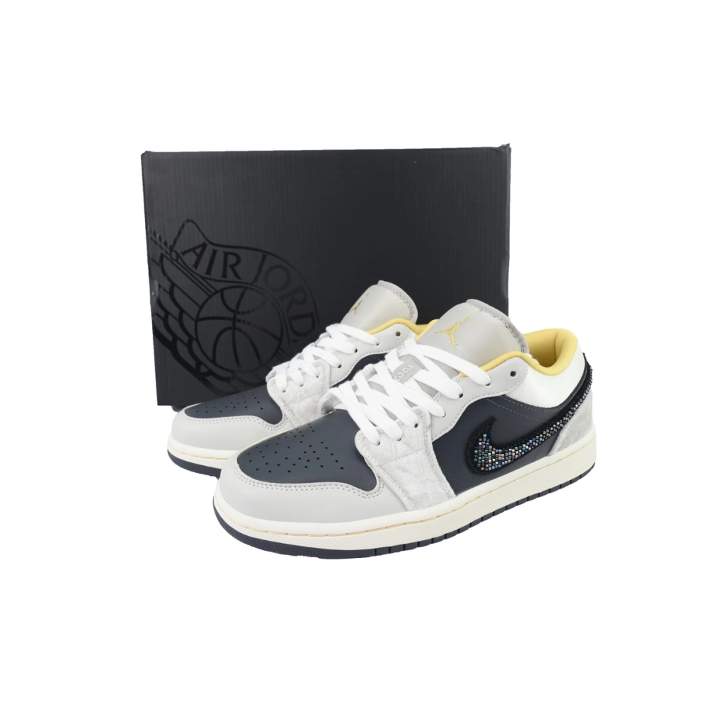 Air Jordan 1 Low SE Beaded Swoosh DV1762-001
