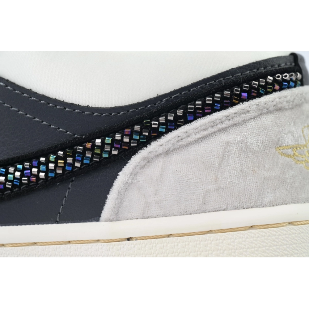 Air Jordan 1 Low SE Beaded Swoosh DV1762-001