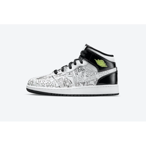 Air Jordan 1 Mid SE DIY (GS) DC4099-100