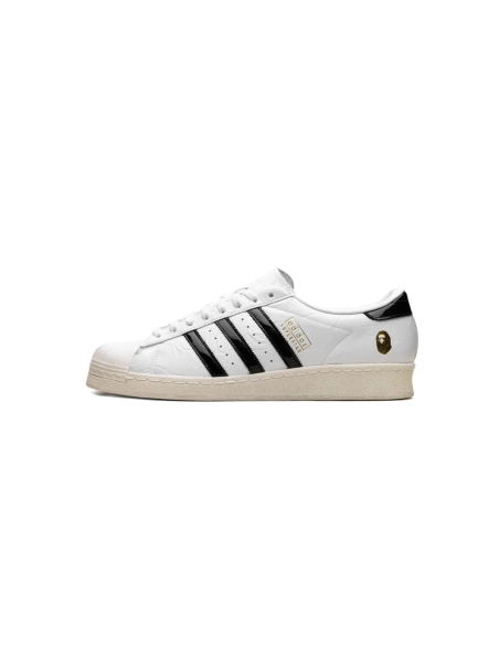 Adidas x A Bathing Ape Superstar Vintage White Black