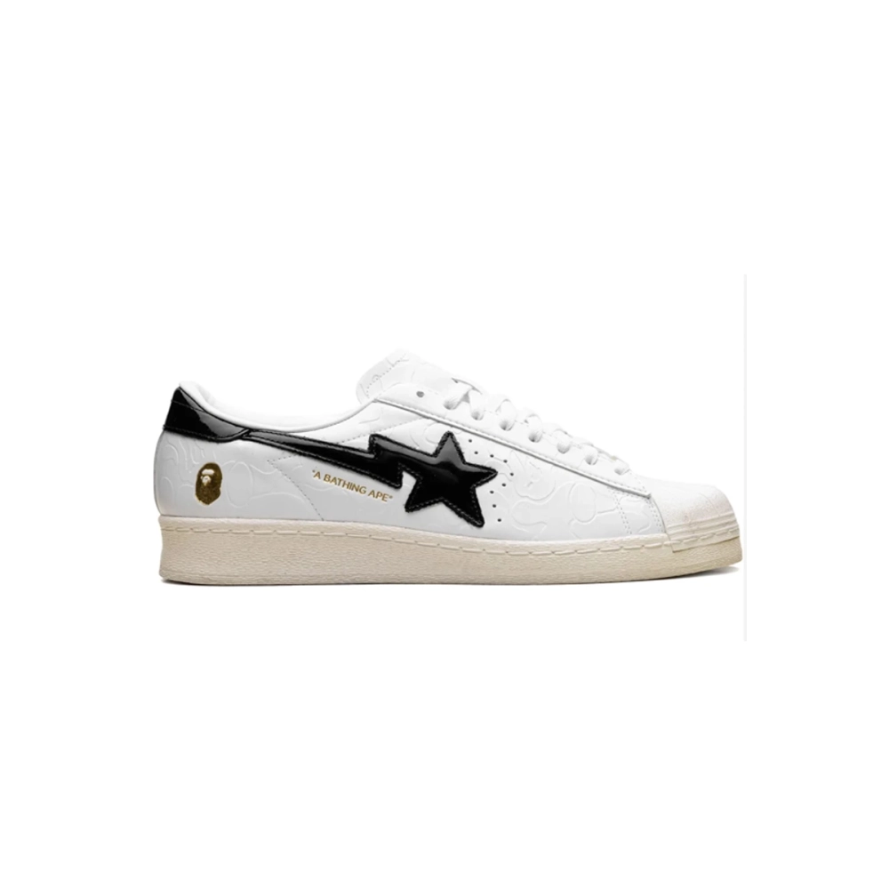 Adidas x A Bathing Ape Superstar Vintage White Black