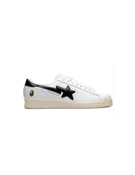 Adidas x A Bathing Ape Superstar Vintage White Black