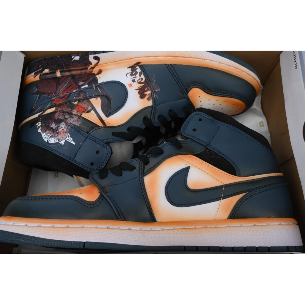 Air Jordan 1 Mid Black Myth Wukong v3 Shoes Sneakers 554724-411