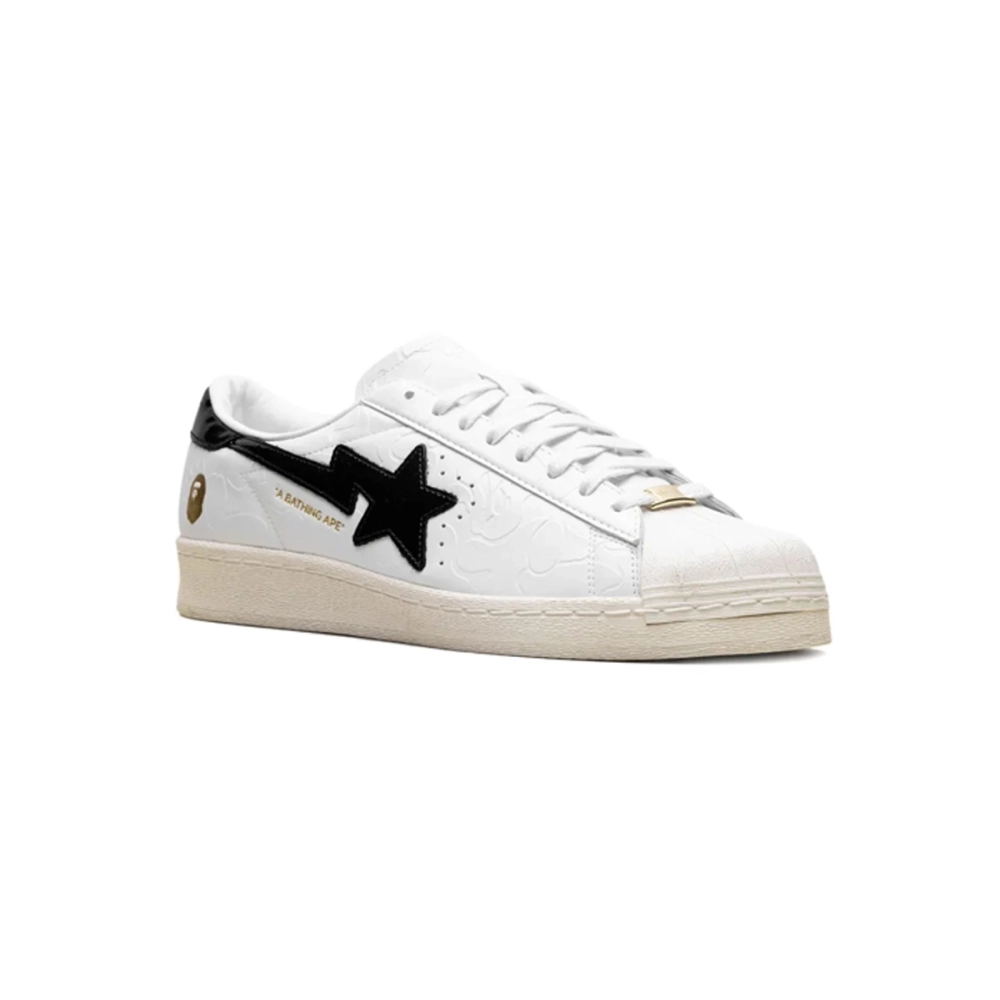 Adidas x A Bathing Ape Superstar Vintage White Black