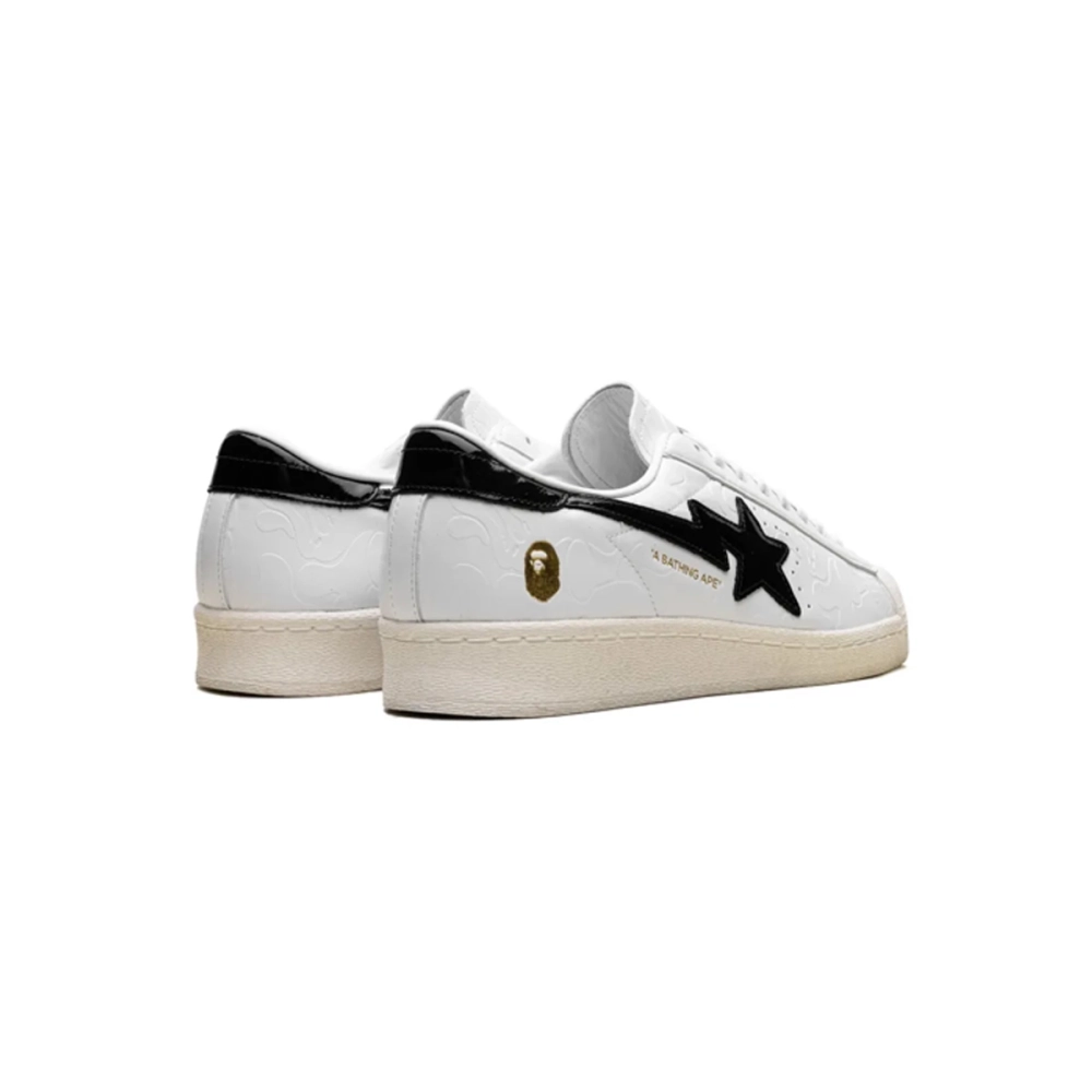 Adidas x A Bathing Ape Superstar Vintage White Black