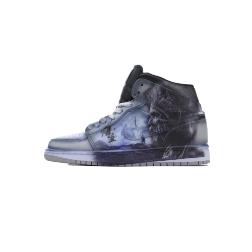 Air Jordan 1 Mid Black Myth Wukong v2 Shoes Sneakers 554724-078
