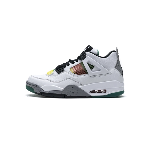 Air Jordan 4 Retro Lucid Green Rasta AQ9129-100