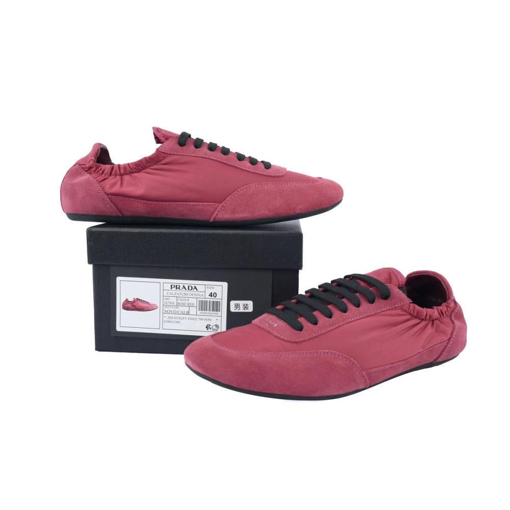 Prada Sneakers Collapse Rose Red