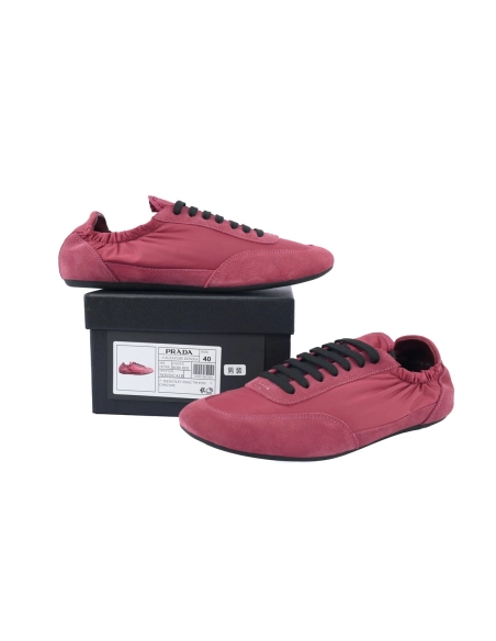 Prada Sneakers Collapse Rose Red