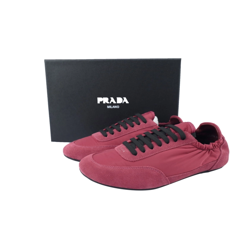 Prada Sneakers Collapse Rose Red