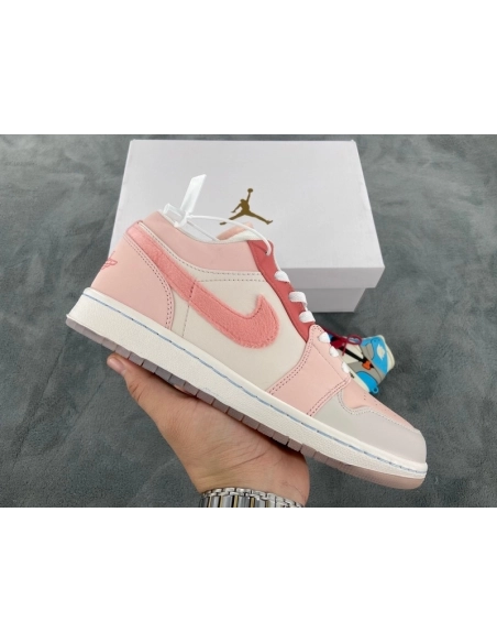Air Jordan 1 Low SE Mighty Swooshers Pink DM5443-666