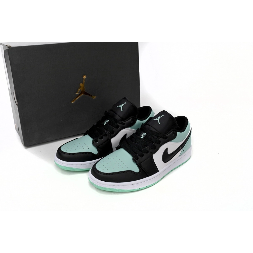 Air Jordan 1 Low Emerald Toe 553558-117